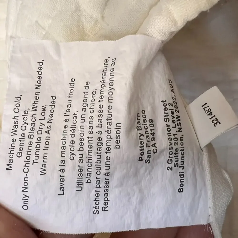 Pottery Barn Pillow Shams Set of 2 Standard 20 x 20